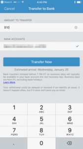 does venmo charge a fee to transfer money to bank